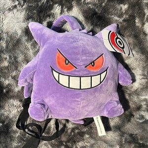 Purple Gengar Plush Backpack